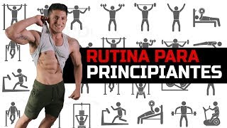 RUTINA PARA PRINCIPIANTES GYM  Hombres amp Mujeres [upl. by Amy]