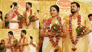 Apsara Ratnakaran Marriage  Swanthanam Serial Actress Apsara Ratnakaran Wedding Video [upl. by Lliw]