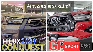 2024 HILUX GRS vs 2024 HILUX CONQUEST [upl. by Elnukeda907]