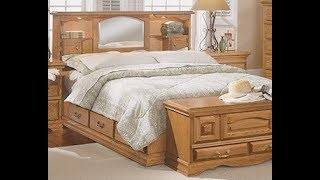 Queen Storage Bed With Bookcase Headboard [upl. by Snider]