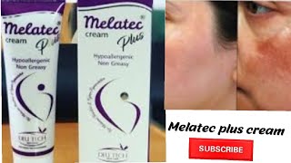 Melatec plus cream Dark spots whitening and net and clean face [upl. by Schulman]