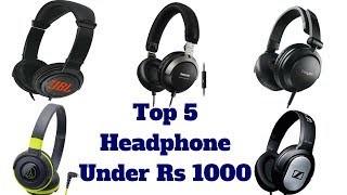 Top 5 Best Headphone Under Rs1000 In India  Best Over The Ear Headphones [upl. by Nashner816]