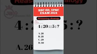 Reasoning analogy  SSC GD UPSC 2024 [upl. by Messing]