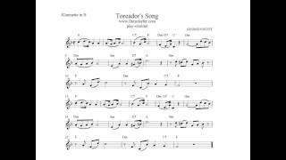 Toreadors Song Clarinet [upl. by Salis63]