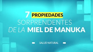 7 PROPIEDADES sorprendentes de la MIEL DE MANUKA [upl. by Geminian]