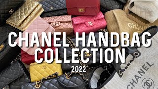 ENTIRE CHANEL HANDBAG COLLECTION 2022  Minks4All [upl. by Marmaduke]