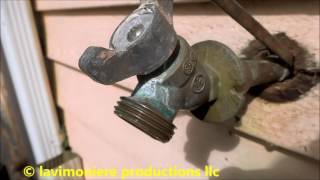 outside sill faucet replacement [upl. by Clercq]