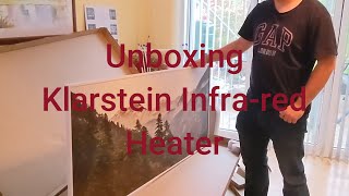 Unboxing a Klarstein Wonderwall Air Art Smart Infrared Heater [upl. by Ydieh]