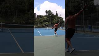 Tennis ONE HANDED Backhand Training backhand tennis top [upl. by Yetsirhc]