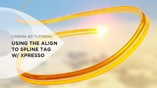 Cinema 4D Tutorial  Using the Align to Spline Tag with Xpresso [upl. by Aivlys328]