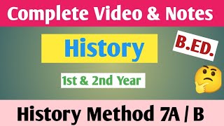 videonotes of history 7A7B Books of history pedagogyhistory methodBEd [upl. by Akkimat]