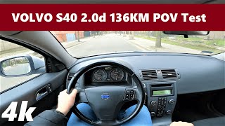 Volvo S40 2012 20 D3 136KM POV DRIVE Test amp Acceleration 0100  Brilliant Swedish Sedan  4K 24 [upl. by Ferrigno]