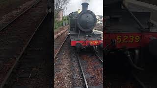 At Paignton Railway On 31st October 2024 With GWR 5239 Goliath Coupling Up To Its Train 👍🙂🚂 [upl. by Vidovic]