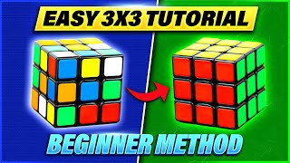 How to Solve a 3x3x3 Rubiks Cube Easiest Tutorial for Beginners High Quality [upl. by Bogusz]