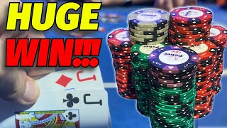 MASSIVE WIN IN 13 No Limit Huge Bluffs Poker Vlog 25 [upl. by Juliano]