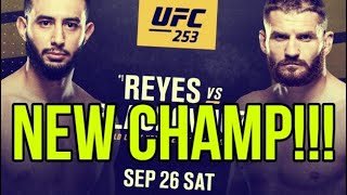 UFC 253 Official Dominick Reyes vs Jan Blachowicz [upl. by Menashem148]