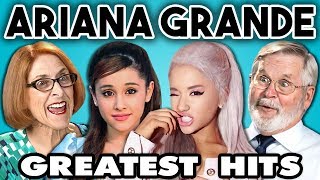 ELDERS READ ARIANA GRANDES HIT SONGS React [upl. by Ramey821]