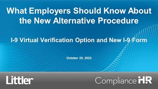 The New Alternative Procedure for I 9 Virtual Verification and the New I9 Form [upl. by Odicalp]