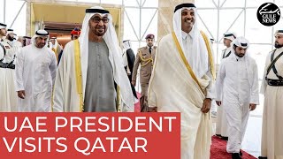 UAE President in Qatar for state visit [upl. by Usanis637]