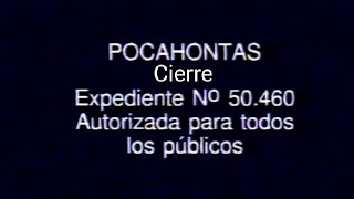 Pocahontas Cierre VHS 1996 [upl. by Annoyk]