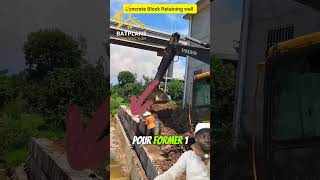 Bloc de béton pour mur de soutainement construction construire astuce conseils [upl. by Akeihsat]