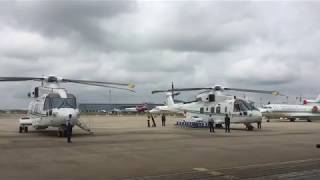 Two AgustaWestland AW101 helicopters donated by the presidency to the Nigerian Air Force [upl. by Rivy]