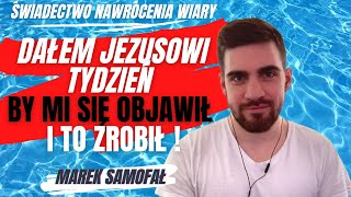 Dałem Jezusowi tydzień żeby mi się objawił i On to zrobił Świadectwo nawrócenia i wiary 32 [upl. by Atnek]