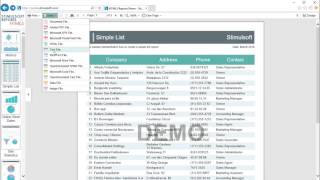 Web Reporting Tool Export to Excel in Web Designer  Shot on version 20161 [upl. by Yenrab]