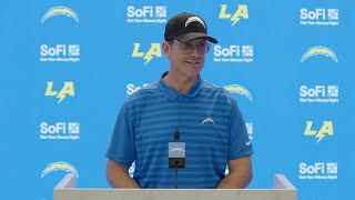 Jim Harbaugh On Chiefs Rematch  LA Chargers [upl. by Daron453]