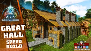 ARK Survival Ascended  great hall  How to build [upl. by Azmuh]