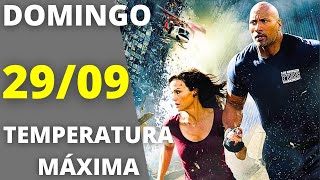 Temperatura Máxima de hoje 2909 Globo exibe filme Terremoto A Falha de San Andreas [upl. by Ecnarf]