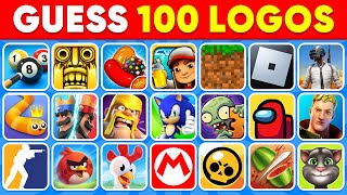 Guess The Game Logo in 3 Seconds  100 Famous Logos 🎮🕹️ Logo Quiz 2024 [upl. by Alvita123]