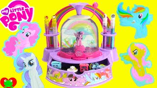 My Little Pony Glitter Globe Maker with Happy Places and Surprises [upl. by Sineray530]