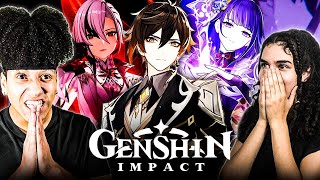 We reacted to EVERY GENSHIN IMPACT CHARACTER DEMO and ranked ALL OF THEM [upl. by Hotze213]