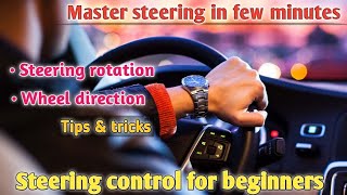 Steering control for beginners in malayalam Full guide on steering control amp wheel movement [upl. by Solon]