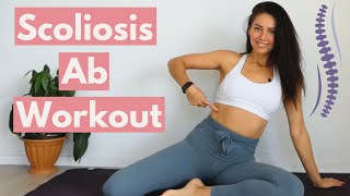 15 Minute Sculpting Scoliosis Ab Workout For Beginners [upl. by Lali761]