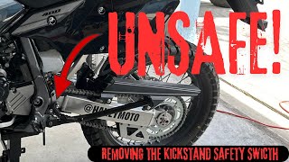 Get Rid Of The Kickstand Safety Switch On My Drz400 [upl. by Eudocia]