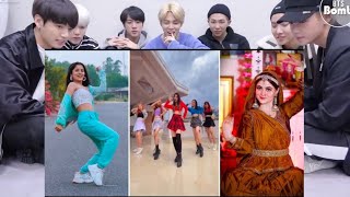 BTS REACTION Must Watch New Song Dance Video Jannat zubair Anushka sen Tiktok Best Dancers Video [upl. by Virg]