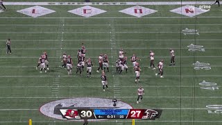 Tavierre Thomas with the blocked FG to keep Tampa Bay up 3 [upl. by Annahs]