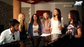 The Peppermints  Breaking My Heart San Marino 2014 Junior Eurovision Song Contest [upl. by Idnal]