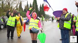 Blocage des Gilets Jaunes à Bessan  17 novembre 2018 [upl. by Oliver]