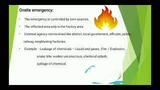 Safety toolbox talk 36 Onsite and Offsite emergency [upl. by Ardussi]