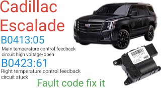 Cadillac Escalade B041305 fault code fix [upl. by Kinnon]