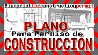 COMO hacer PLANO para PERMISO o LICENCIA de CONSTRUCCIÓN actualizacion de catastro [upl. by Shuman]