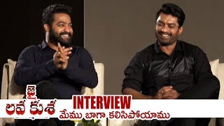 Jr NTR and Kalyan Ram Special Interview About Jai Lava Kusa  TFPC [upl. by Neenad597]