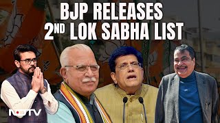 BJP Candidate List 2024  Nitin Gadkari ML Khattar In BJPs 2nd List For Lok Sabha Polls [upl. by Schlessinger]