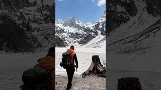 In the HEART of the GLACIER 🏔️🥾 hikking backpacking [upl. by Airat]