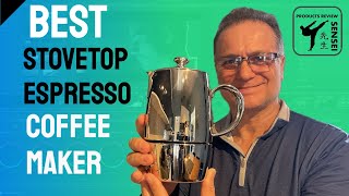 Stovetop Espresso Coffee Maker Stove Top Espresso Maker Top Video Review [upl. by Lambrecht]