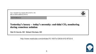 Capnography Monitoring Yesterdays Luxury Todays Necessity During Conscious Sedation [upl. by Artenal137]