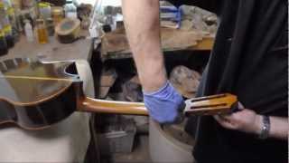 French Polishing Part 1 Bodying  Howell Guitars [upl. by Schou522]